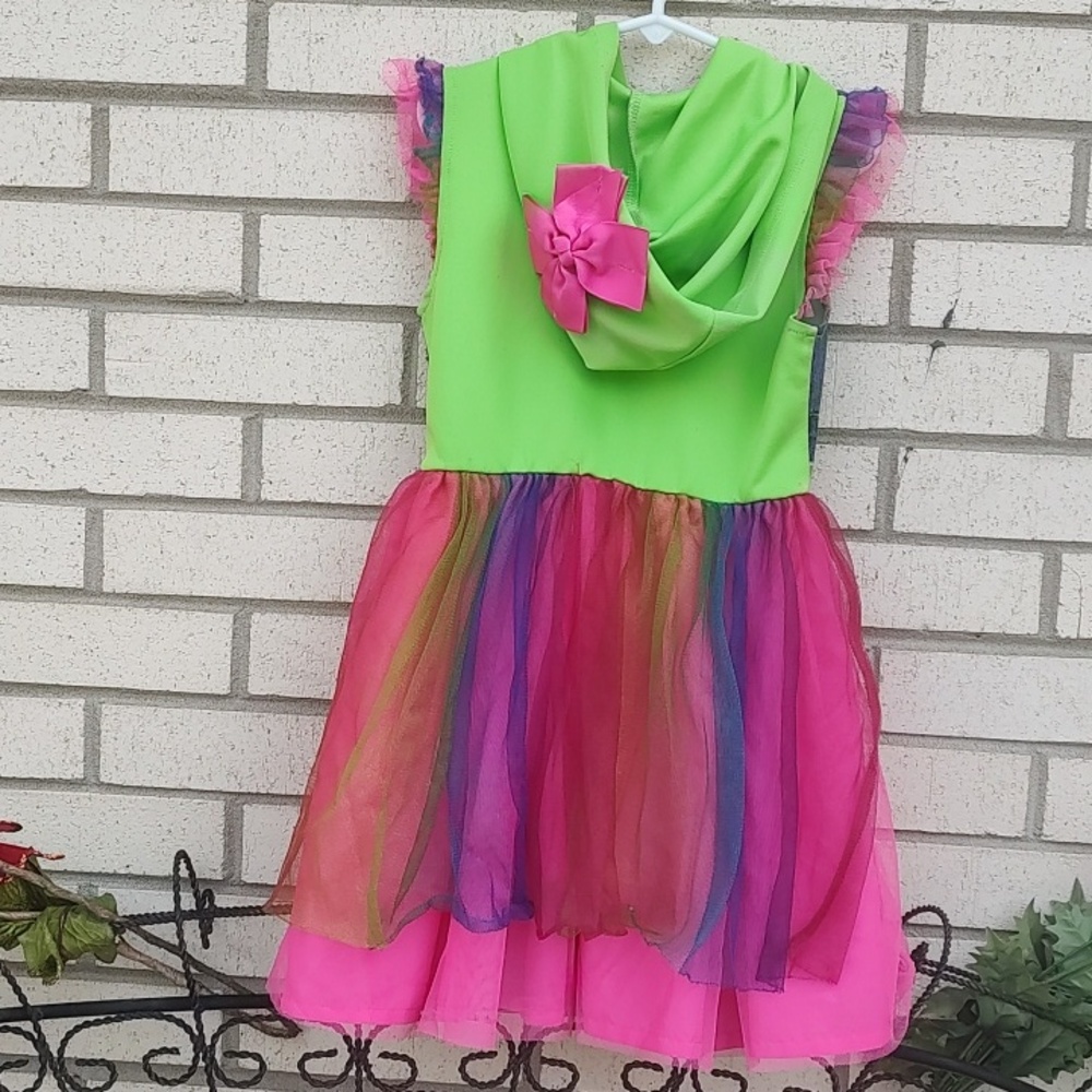 Nickelodeon Neon Tulle Hooded Dress - Picture 8 of 11